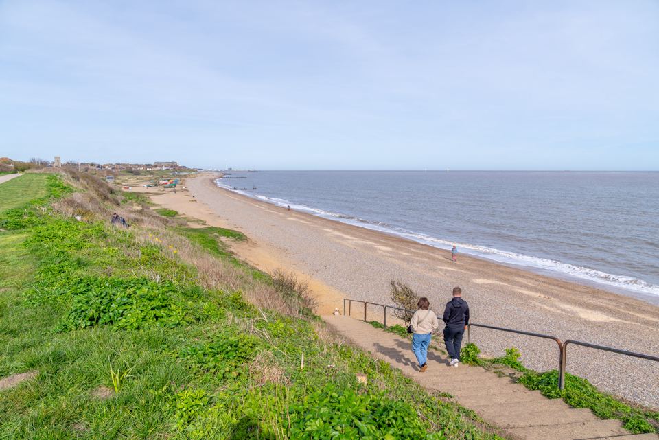 Cliff path down to the beach