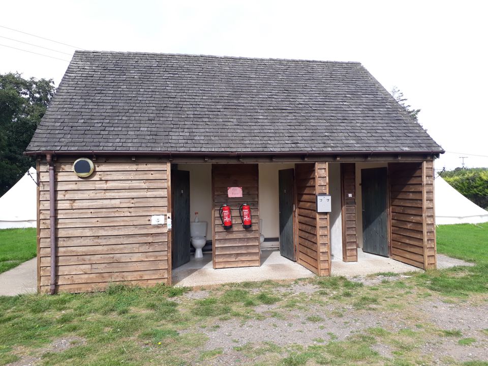 Timber toilet and shower block