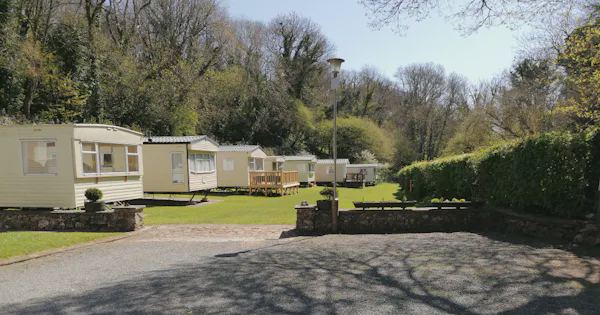 Caravans and gravel parking