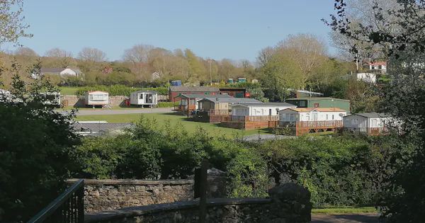 Caravans across the park