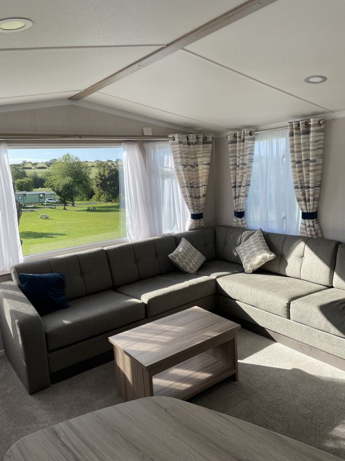 Lounge with countryside view