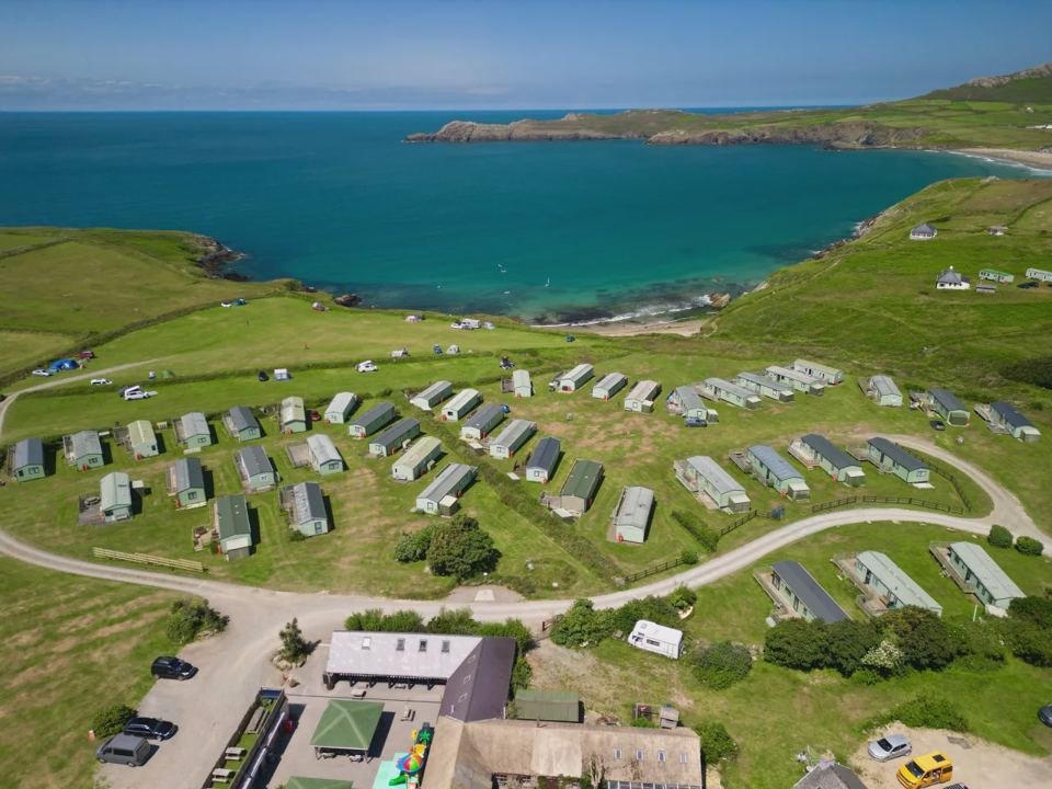 Site from above with the bay
