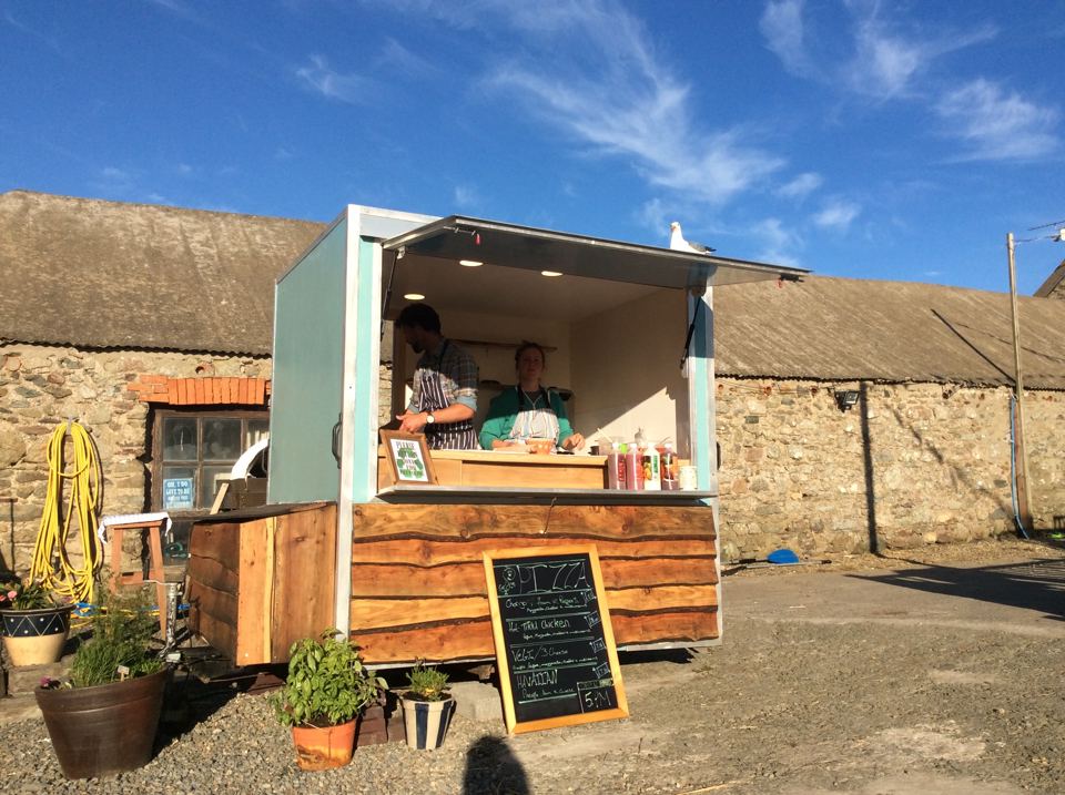 Food trailer in the farmyard