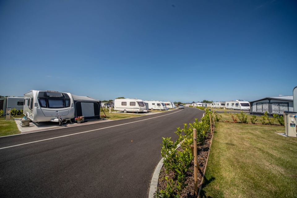 Touring pitches and electric posts