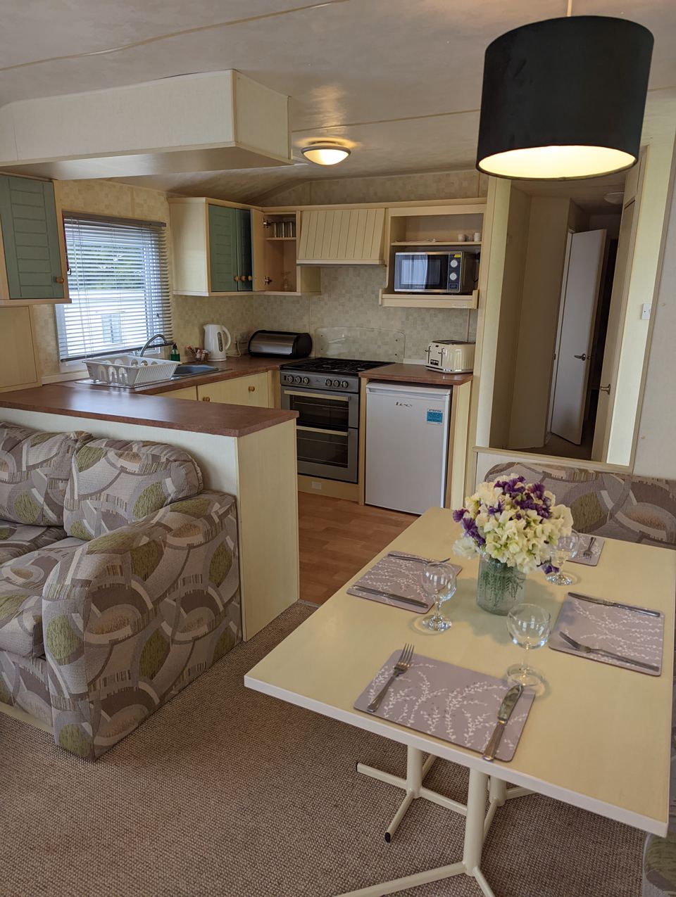 Kitchen and dining area
