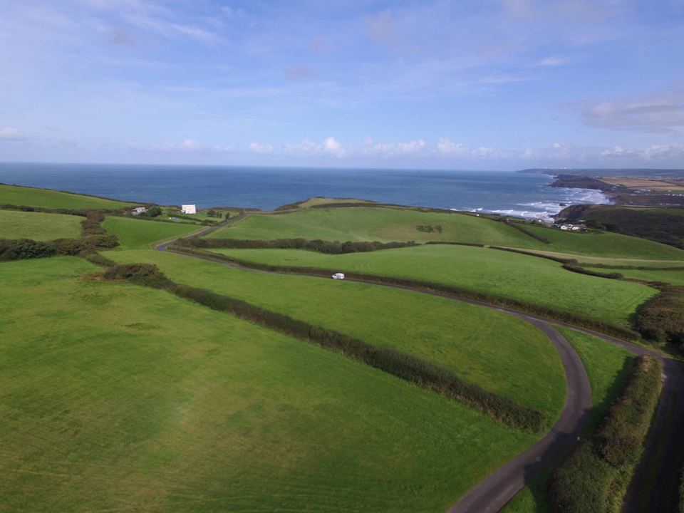 Atlantic view over the fields