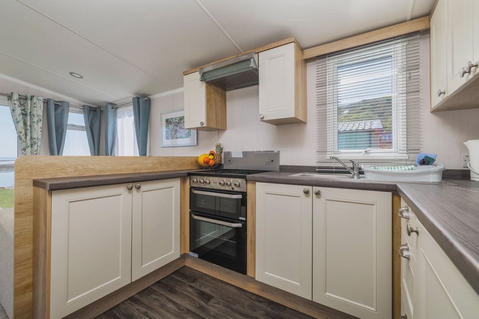 Larger kitchen