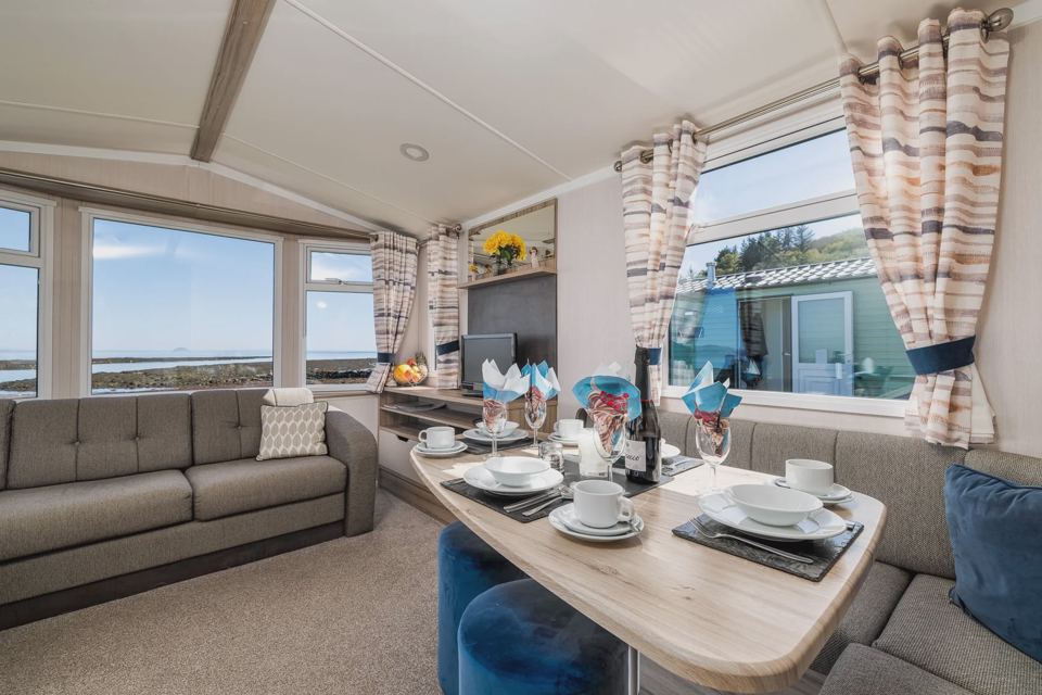 Dining area with sea view