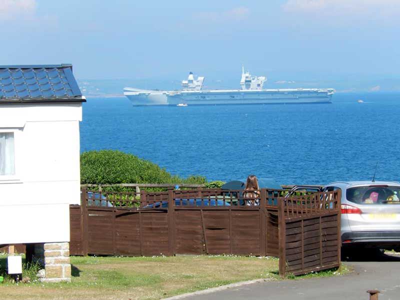 Caravan with a sea view