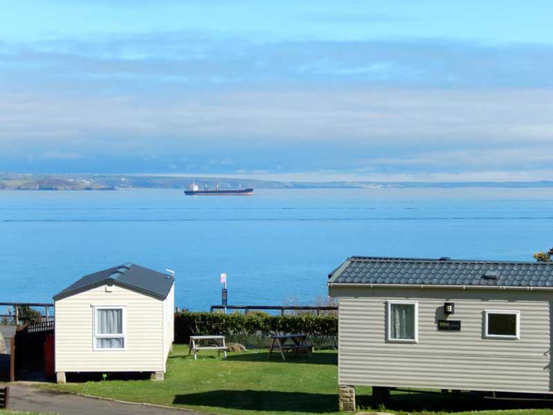 Caravans with a sea view