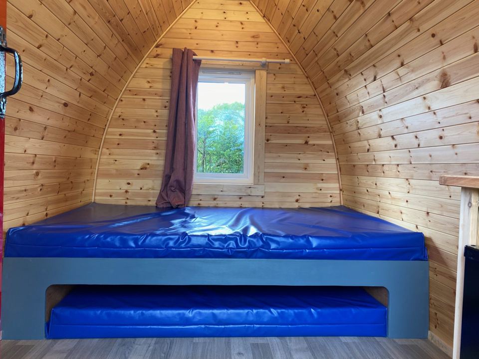 Pod bedroom with window