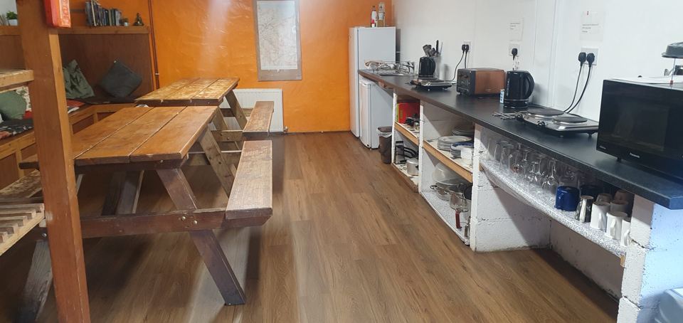 Kitchen and dining area