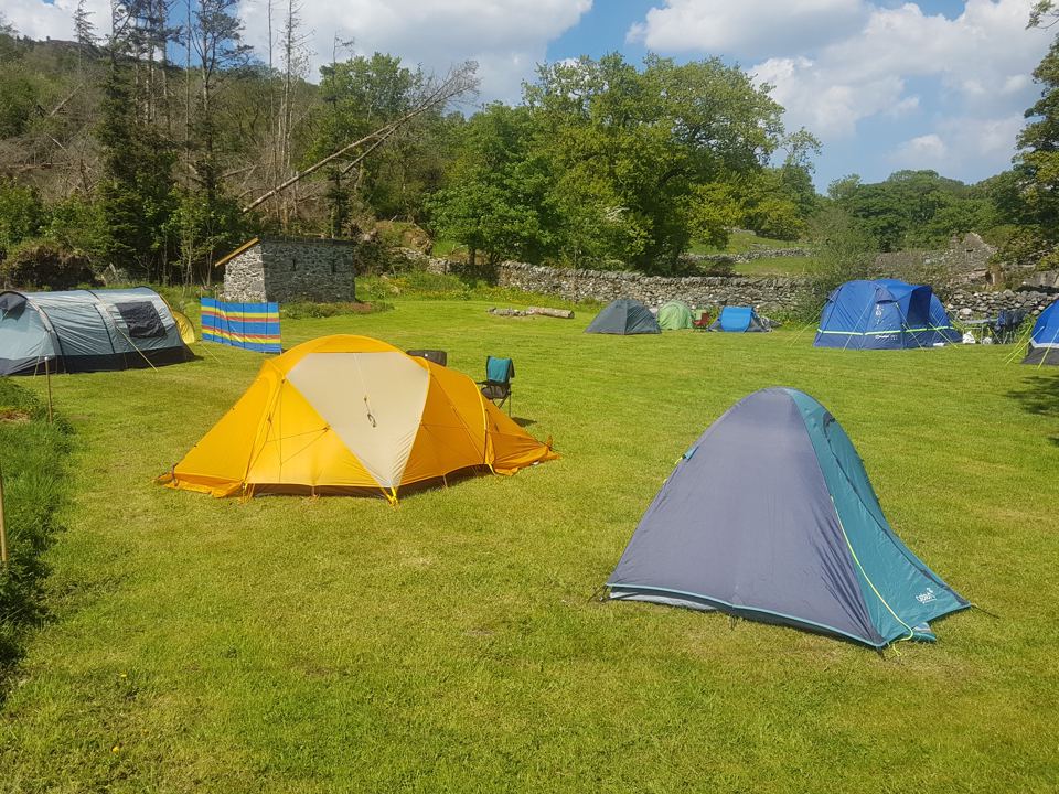 Tents on the camping field