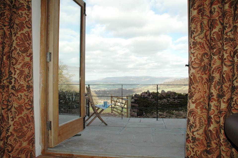 View over the valley from the barn