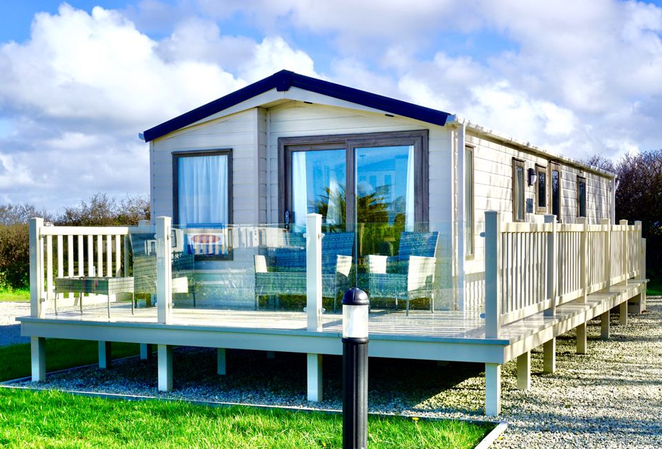 Lodge on the decking