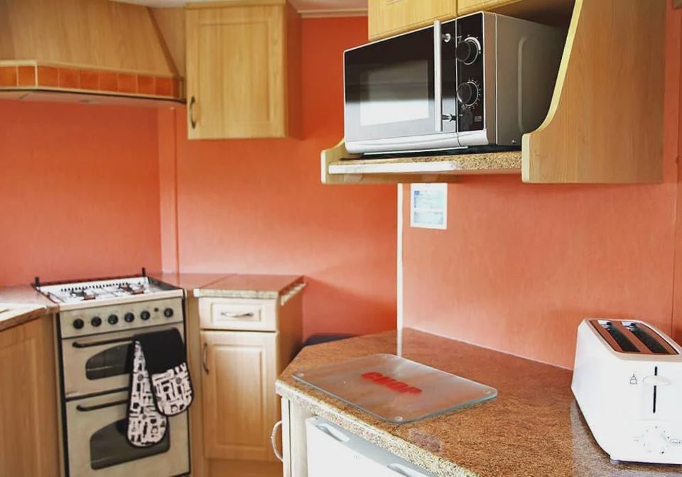 Kitchen in the caravan