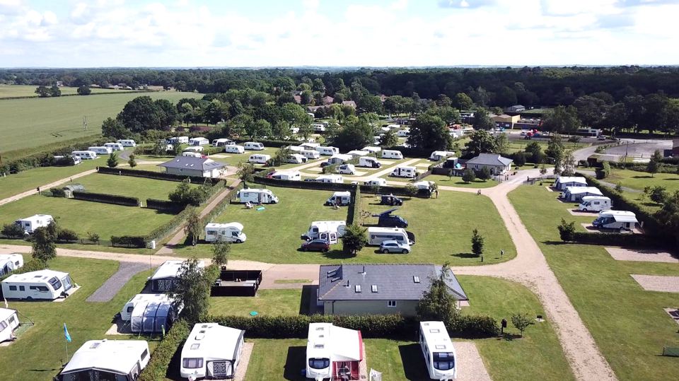 Aerial view of the park