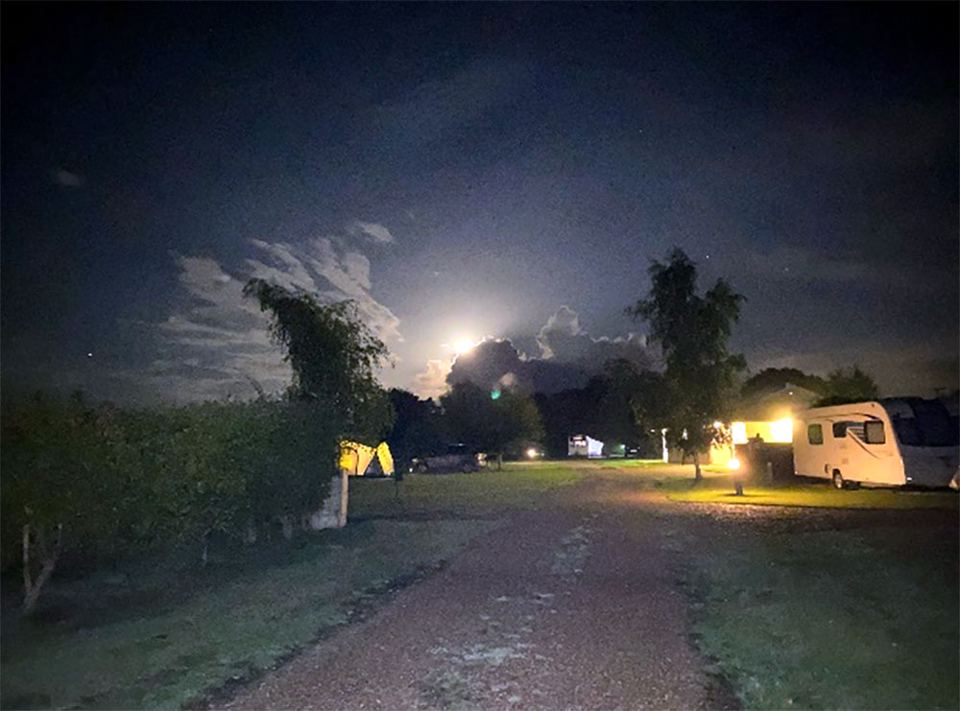 Pitches at night