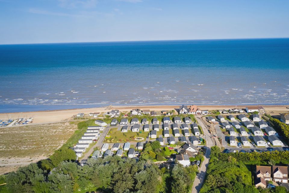 Caravans behind the dunes