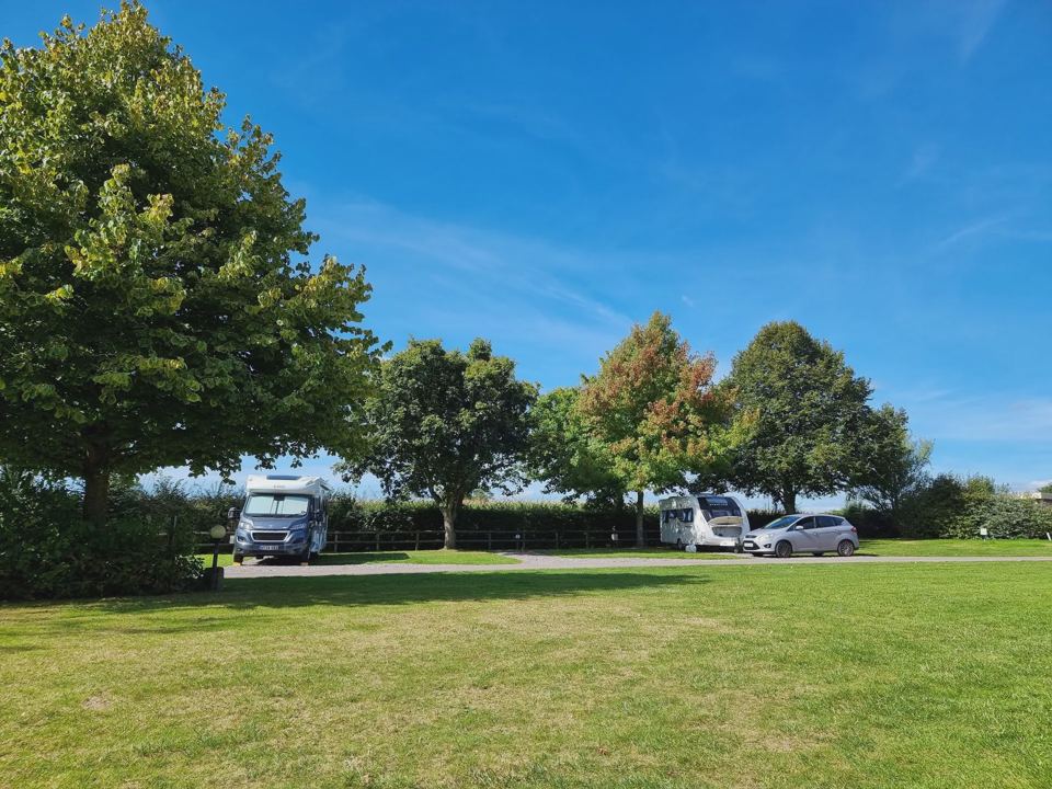 Open grass and tourers