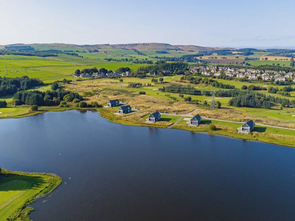 Resort and loch from above
