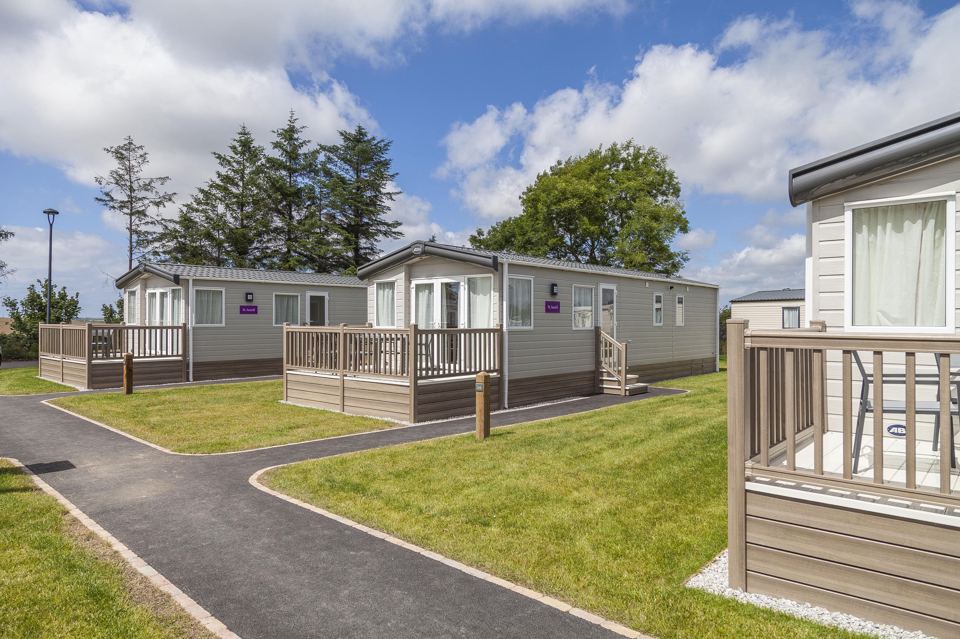 Static caravans on the park
