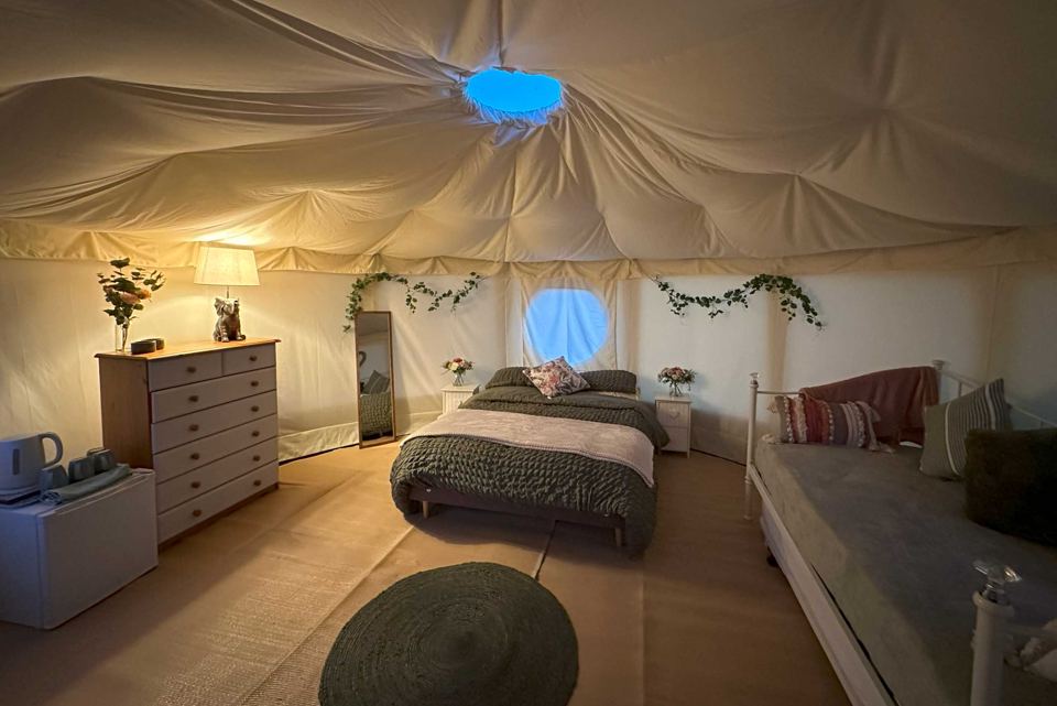 Yurt bedroom