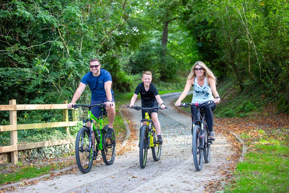 Cycling the estate tracks