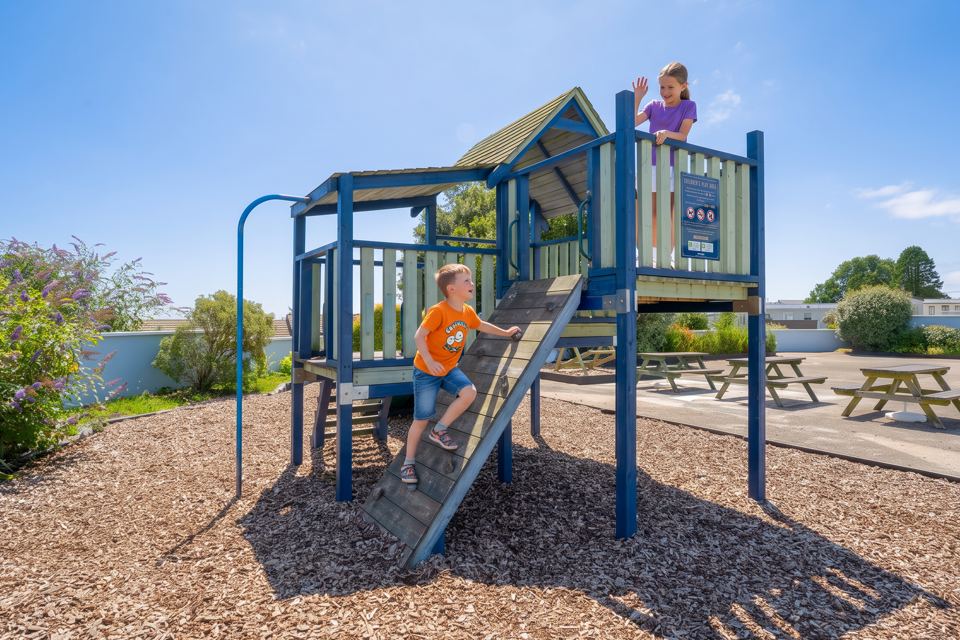 Children on the play area
