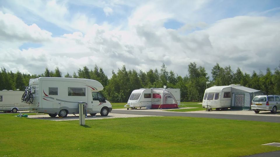 Grass touring pitches
