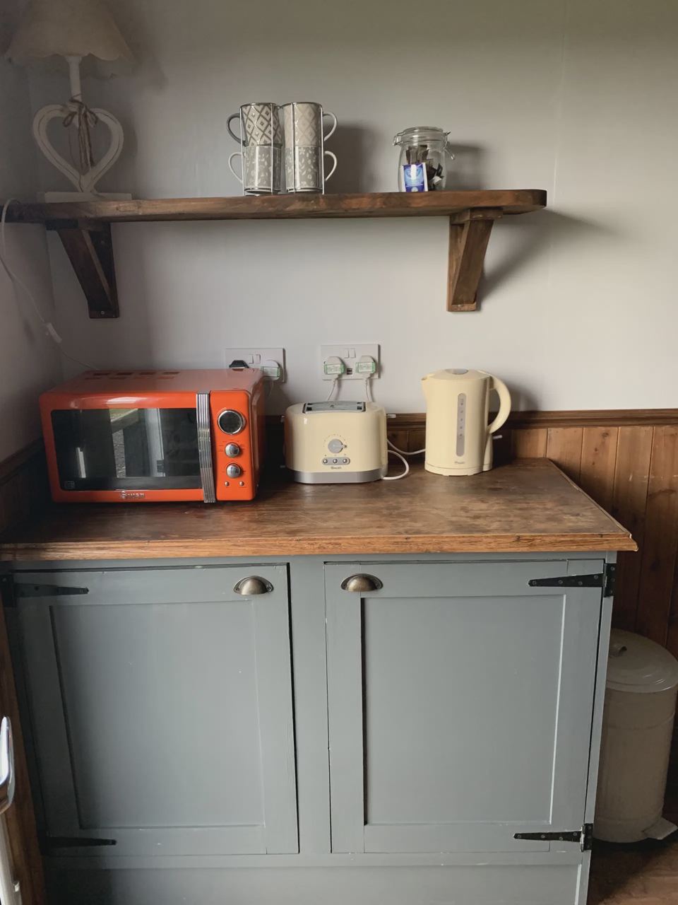 Kitchen corner in a hut