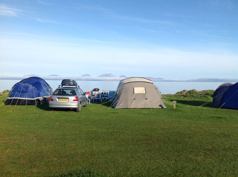 Tents on the camping field