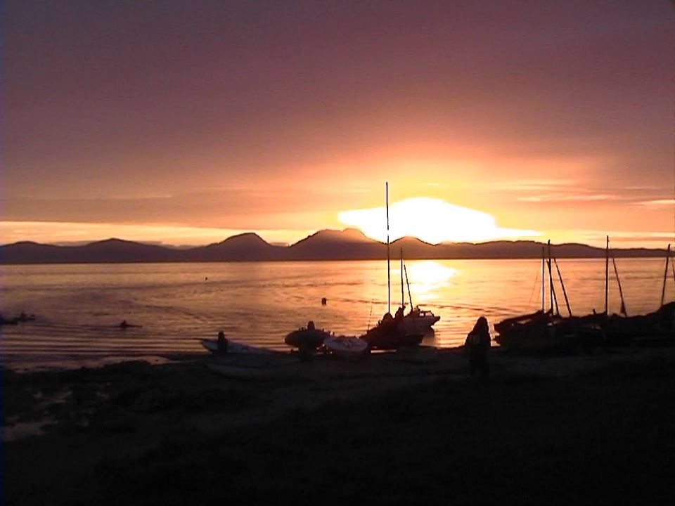 Sunset over the Sound of Jura