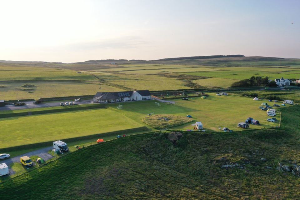 Campsite from above