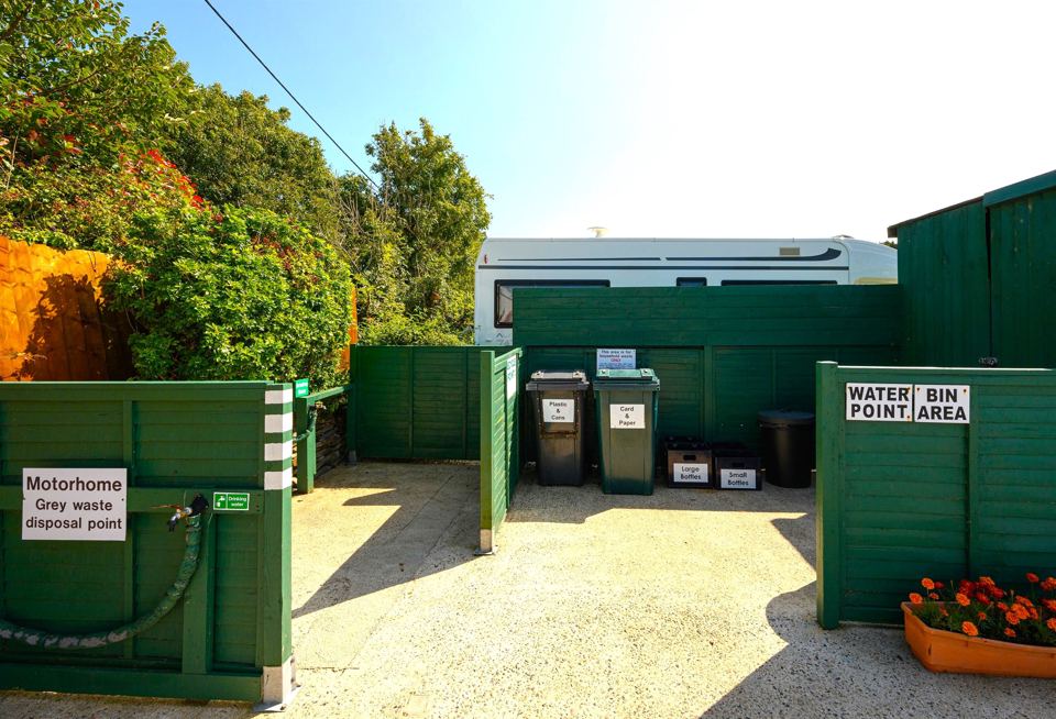 Motorhome waste disposal point