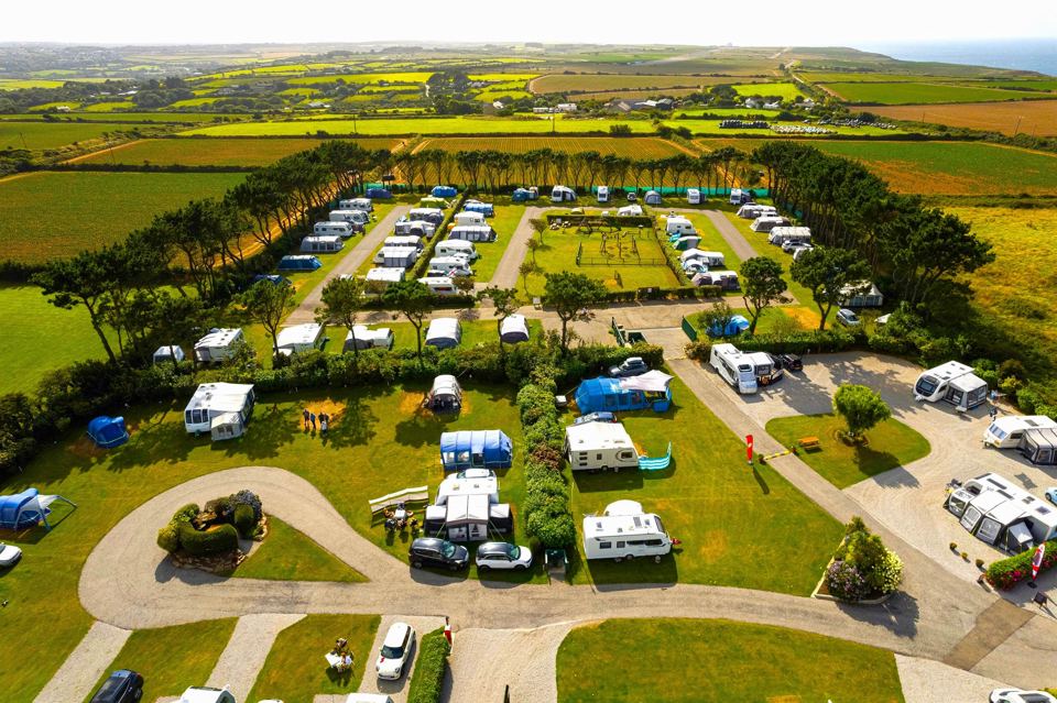 Aerial view of the pitches