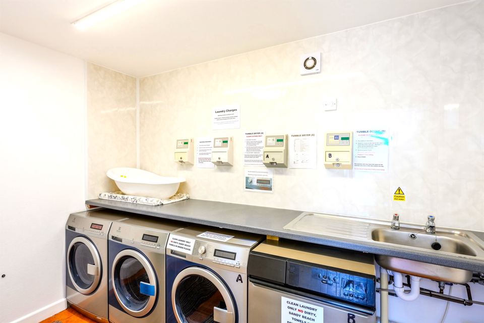 Washing machines and sinks