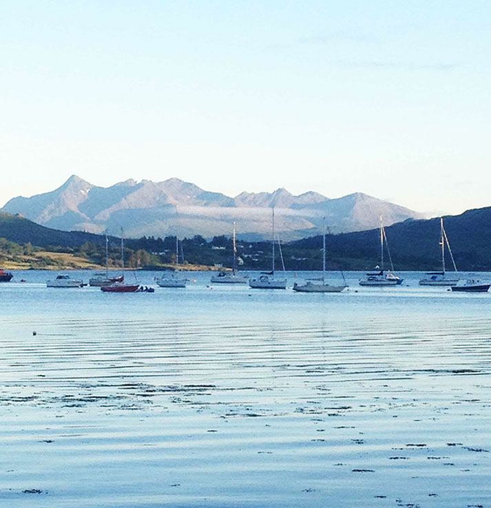 Loch with the Cuillin behind