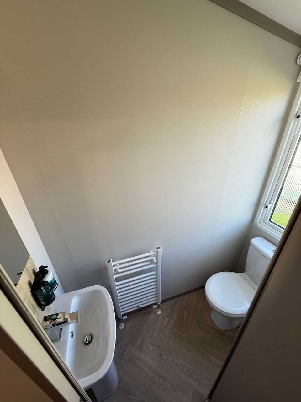 Static caravan bathroom