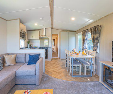 Caravan living area