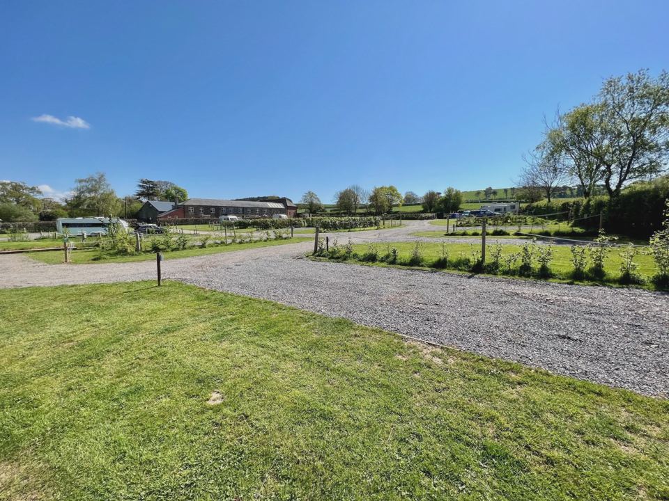 Gravel track across the pitches