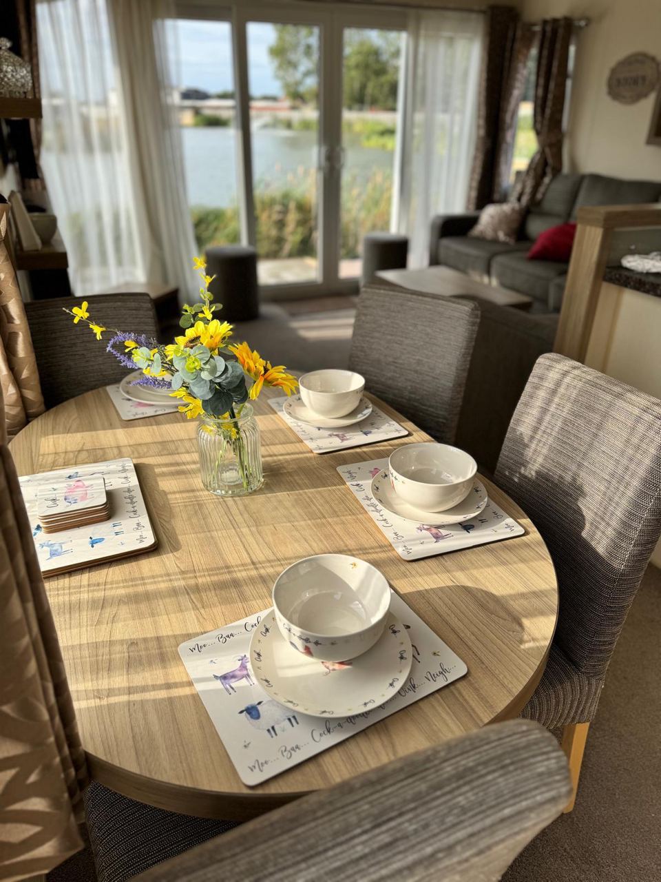 Dining table by the window