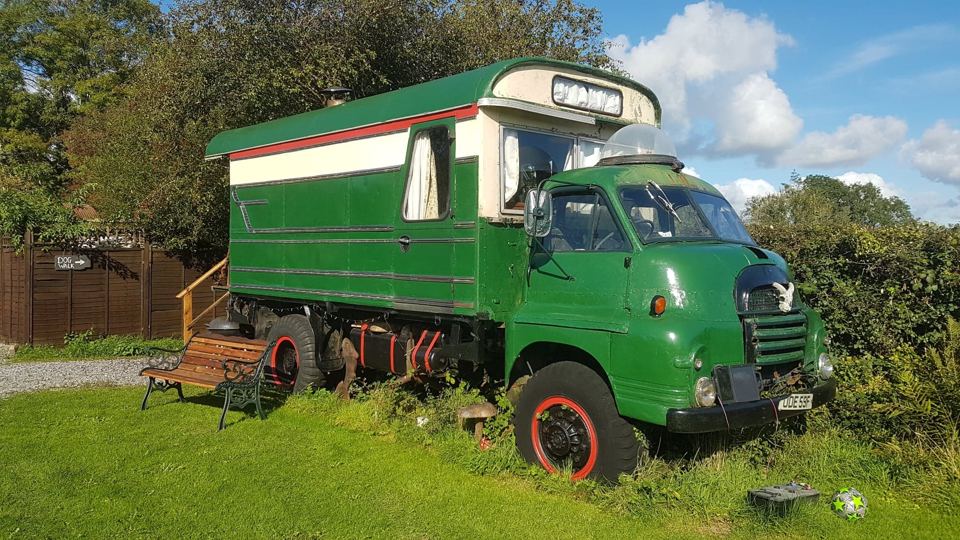 The converted vintage truck
