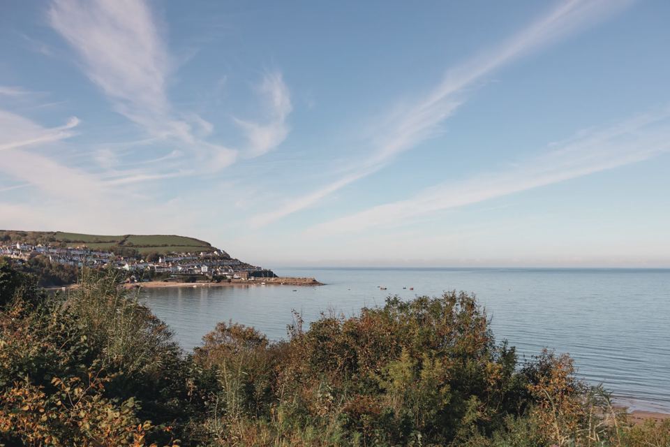 Coast and bay from the clifftop