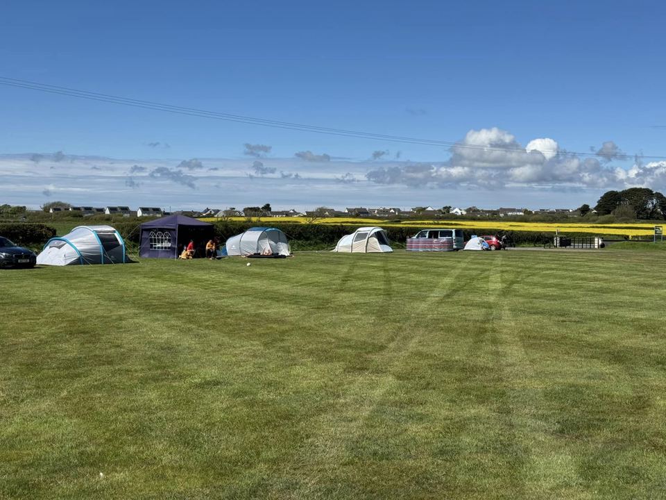 Tents on the camping field