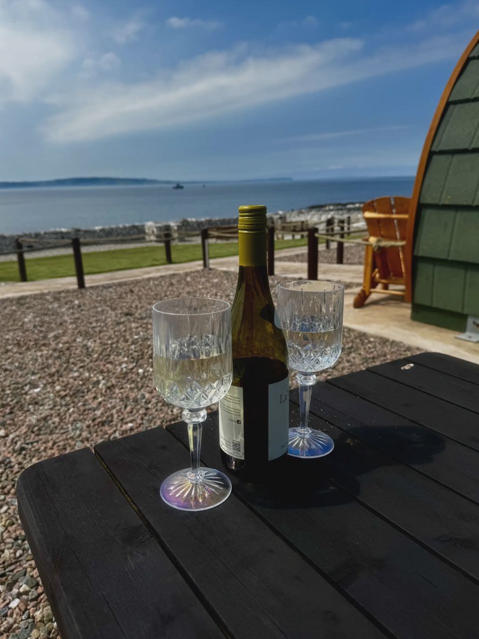 Sea view from a pod deck