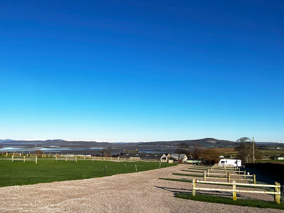Pitches above Morecambe Bay