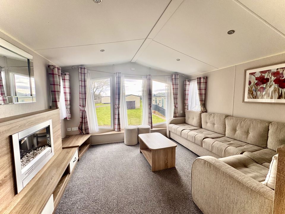 Hire caravan lounge
