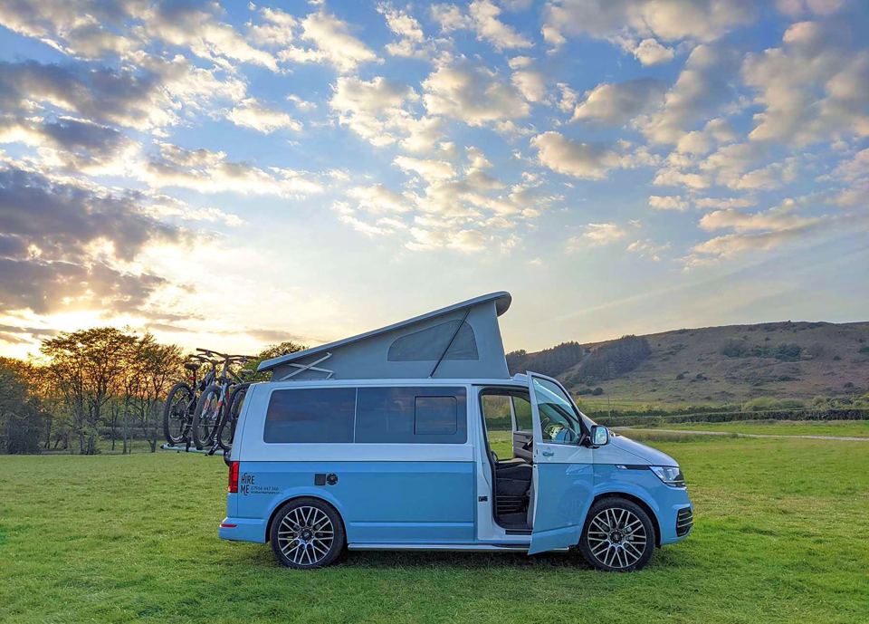 Campervan on the grass