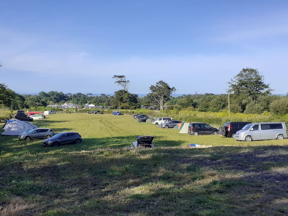 Open camping field